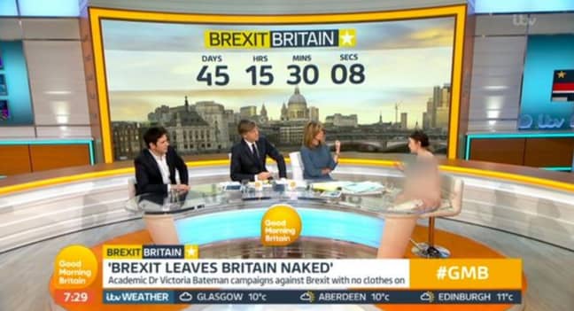 贝特曼博士今天早上在GMB上讨论了英国脱欧。图片来源：ITV