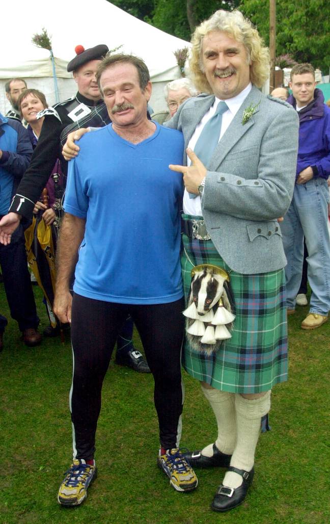 比利·康诺利（Billy Connolly）和罗宾·威廉姆斯（Robin Williams）在2000年。信贷：PA