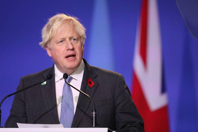 鲍里斯·约翰逊（Boris Johnson）今天11月1日早些时候在格拉斯哥举行了演讲。信用：Alamy