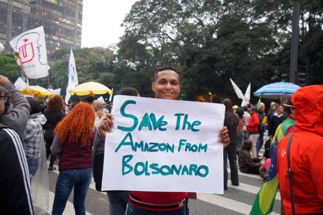 巴西的环保抗议者。信用：Shutterstock