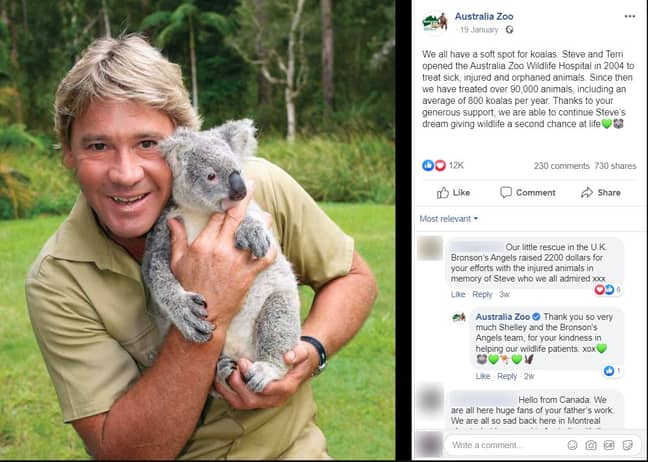 信用：Facebook/澳大利亚动物园