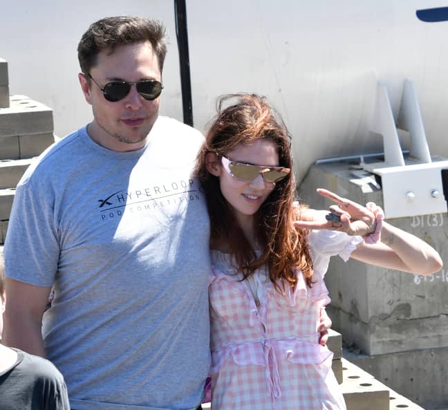 Elon Musk and Grimes在2018年。信贷：Alamy