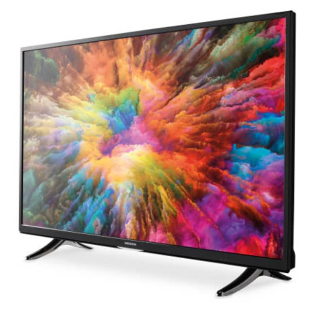 还有一台较小的43英寸Medion Ultra高清智能电视，价格为259.99英镑。学分：Aldi