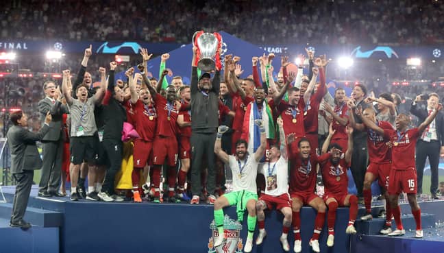 利物浦经理尤尔根·克洛普（Jurgen Klopp）取消了欧洲冠军联赛奖杯。学分：PA