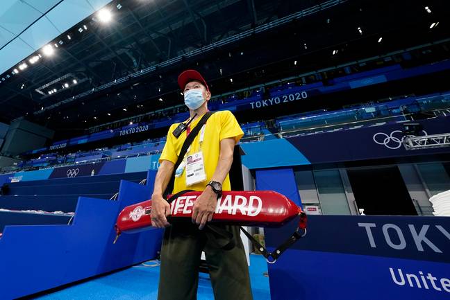 东京奥运会的救生员。信用：PA