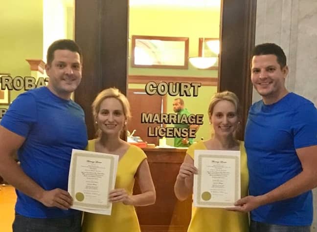 兄弟姐妹自然而然地在温斯堡结婚。信用：萨米特县遗嘱认证法院