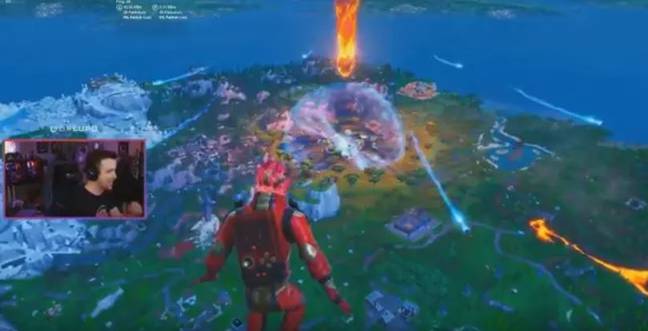 出现的流星罢工。信用：Epic Games/YouTube