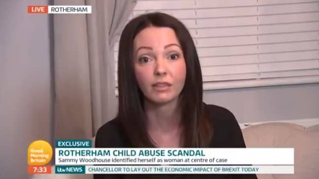 强奸受害者萨米·伍德豪斯（Sammy Woodhouse）发现，地方议会邀请她的强奸犯拜访她的孩子。信用：ITV/早安英国