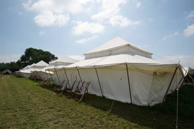 10人的帐篷将使您返回25,000英镑。信用：SWNS
