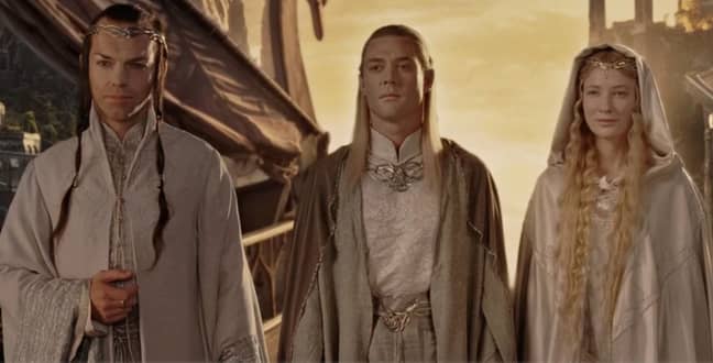 据报道，Elrond（左）和Galadriel（右）将在亚马逊系列中展出。信用：新系列电影院
