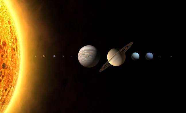 太阳系的行星。信用：PA