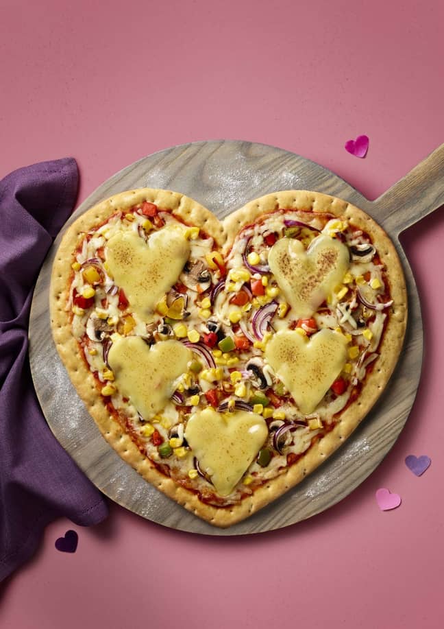 Love Heart Pizza? Well, why not? Credit: ASDA