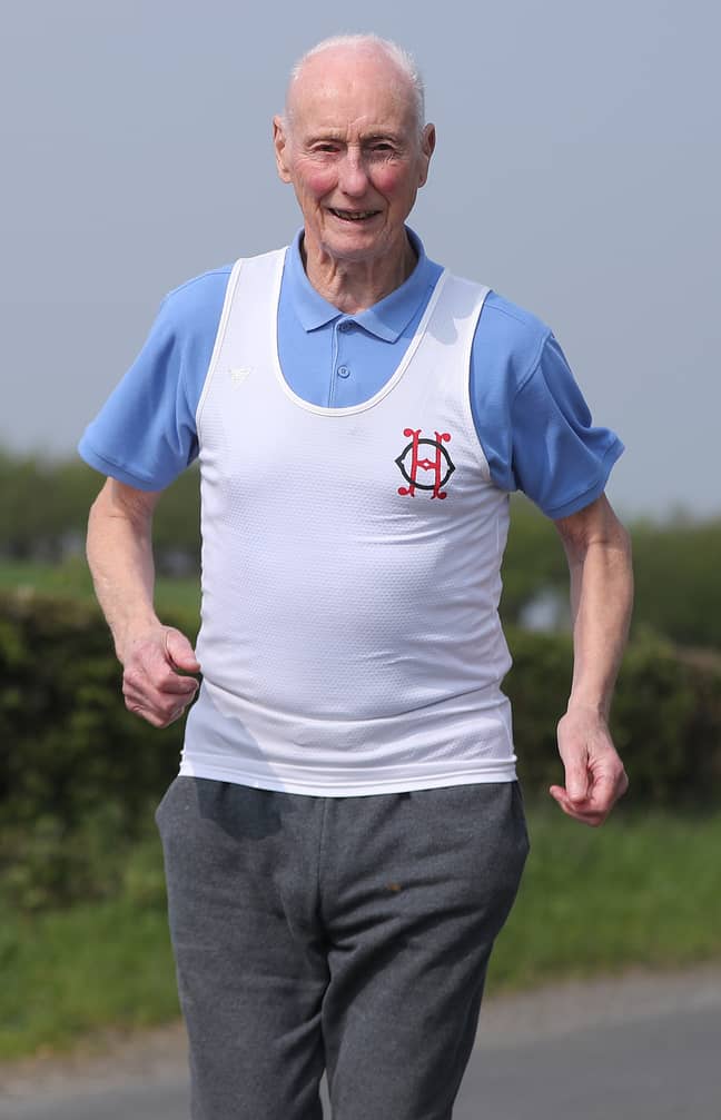 肯·琼斯（Ken Jones）参加了每一次伦敦马拉松比赛。信用：PA