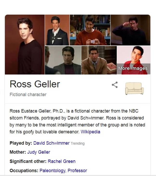 Google向Ross Geller致敬。信用：Google