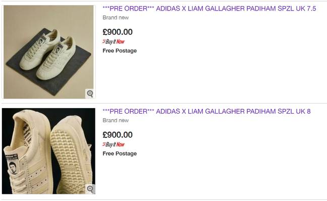 利亚姆（Liam）的阿迪达斯（Adidas）Spezial培训师在eBay信贷上以900英镑的价格出售：eBay
