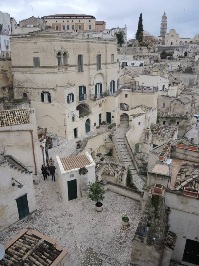 意大利城市马特拉（Matera）曾经拍摄过现场。信用：PA
