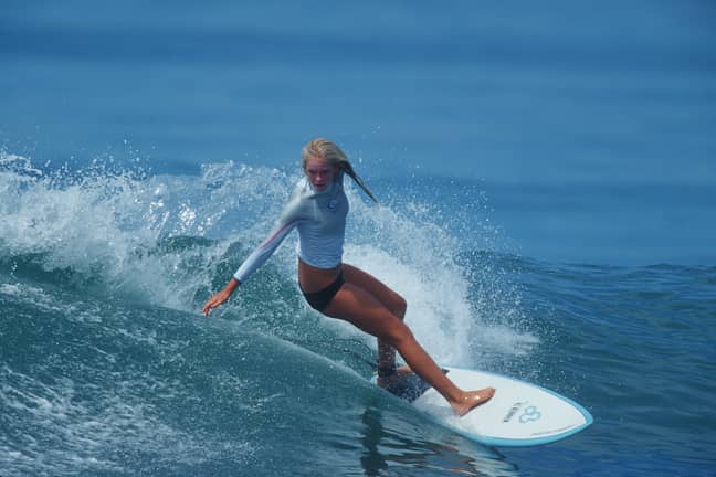 伯大尼·汉密尔顿（Bethany Hamilton），2004年。信贷：PA“width=