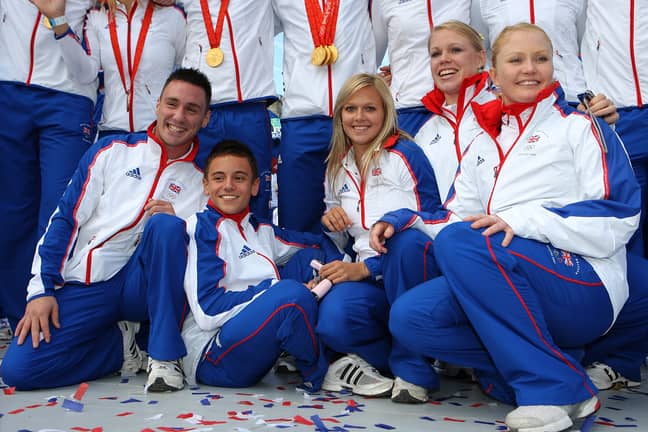 汤姆·戴利（Tom Daley）在2008年的GB跳水队参加北京奥运会。（信用：PA）