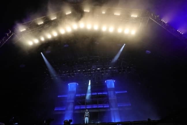 在格拉斯顿伯里节期间，Stormzy在金字塔舞台上表演。信用：PA