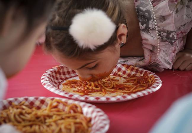 如果你喜欢在没有手中的意大利面食，你应该喜欢这个节日。信用：PA