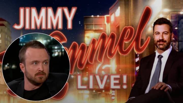 “ Breaking Bad”是一个十年的历史，亚伦·保罗（Aaron Paul）继续“吉米·金梅尔（Jimmy Kimmel）直播！”庆祝