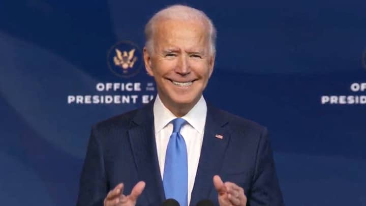 美国选举学院确认乔·拜登（Joe Biden）赢得了总统大选“width=