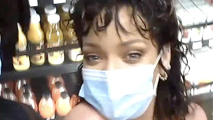 Man Bumps Into Rihanna In A Petrol Station In Barbados