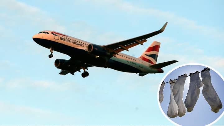 英国航空公司飞行员被闻到“汗水袜子”的烟雾克服