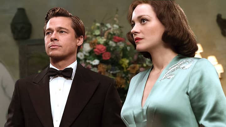 布拉德·皮特（Brad Pitt）在新电影中与马里恩·科蒂拉德（Marion Cotillard）感到震惊