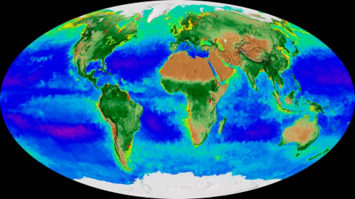 新的NASA地球地图显示了过去二十年来气候变化