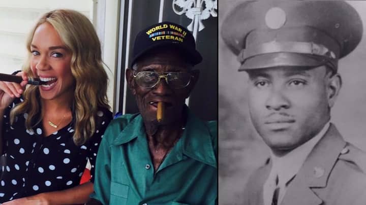 第二次世界大战的老兵庆祝他的111岁生日