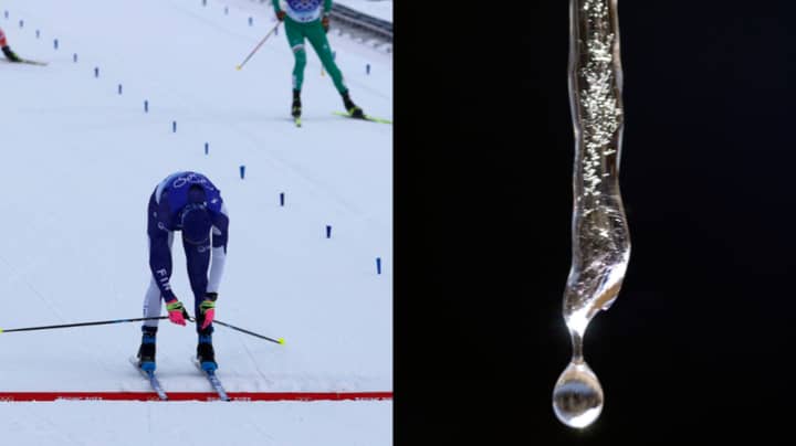 越野滑雪者雷米·林德霍尔姆（Remi Lindholm）在冬季奥运会上遭受冷冻阴茎