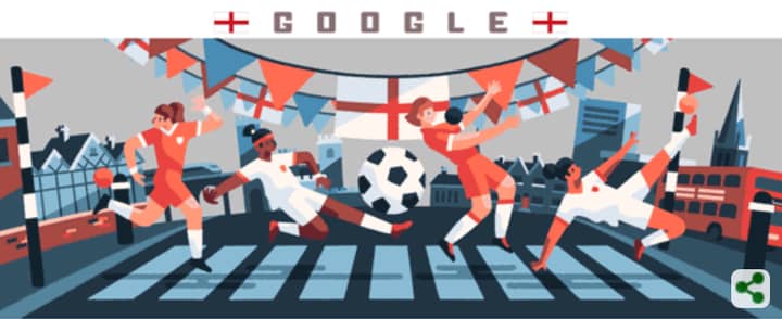2019年女子世界杯：Google Doodle建立了英格兰诉美国半决赛