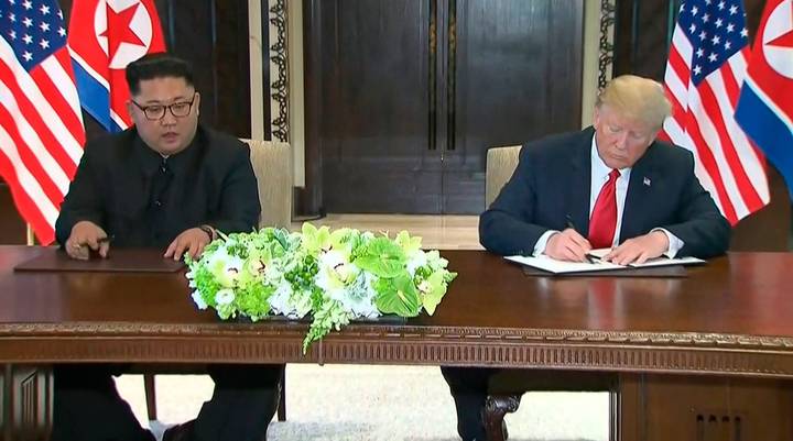 朝鲜无核化过程开始“非常迅速”，作为唐纳德特朗普和金正国签署文件