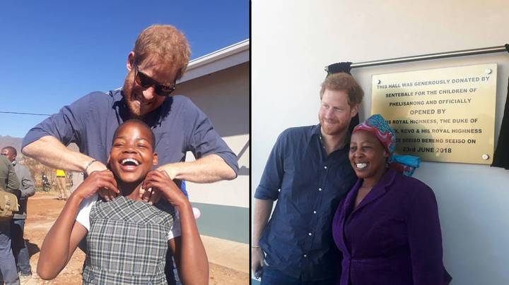 哈利王子回到莱索托开设新儿童中心“imgWitdh=