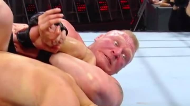 Brock Lesnar在WWE Royal Rumble的脸得到了模因待遇