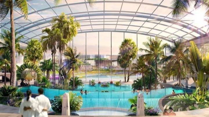 英国最大的室内水上乐园将拥有25个游泳池和35个幻灯片