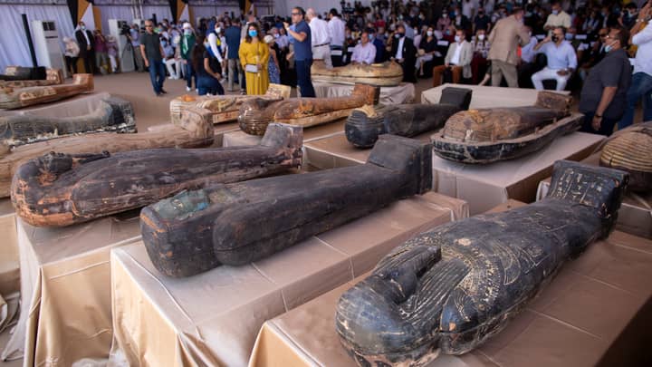 新发现的古埃及石棺是2500年来首次开放