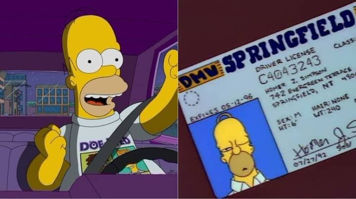 荷马·辛普森（Homer Simpson）驾驶执照的男子被警察撤职“width=