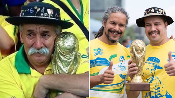 巴西最著名的粉丝的儿子们在世界杯上继续他的遗产