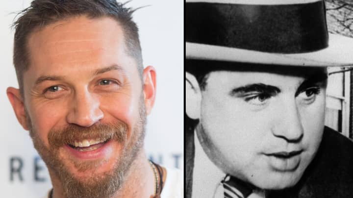 汤姆·哈迪（Tom Hardy）分享了他转变为Al Capone的第一张照片