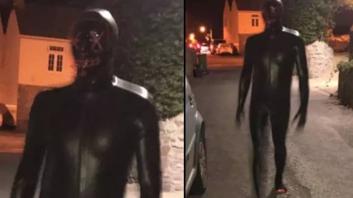 警察逮捕男子涉嫌穿着gimp西装恐吓英国村庄