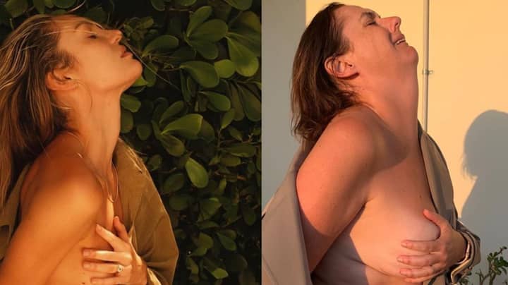 Celeste Barber呼吁Instagram审查她的裸模仿图片“width=