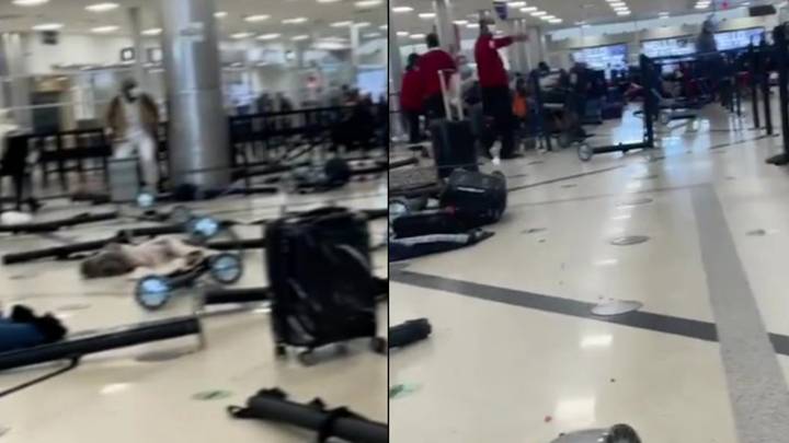 机场在安全枪出院后陷入混乱
