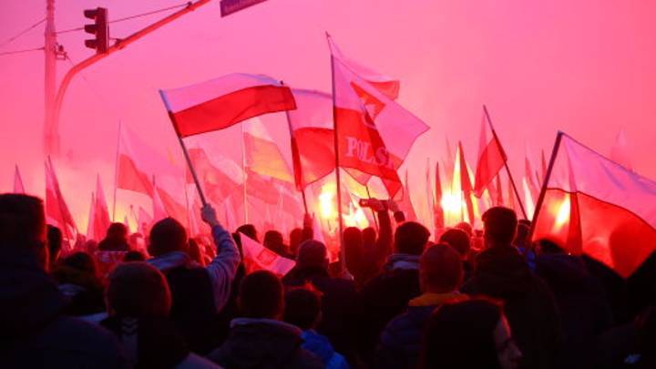 6万名民族主义者在波兰独立日游行